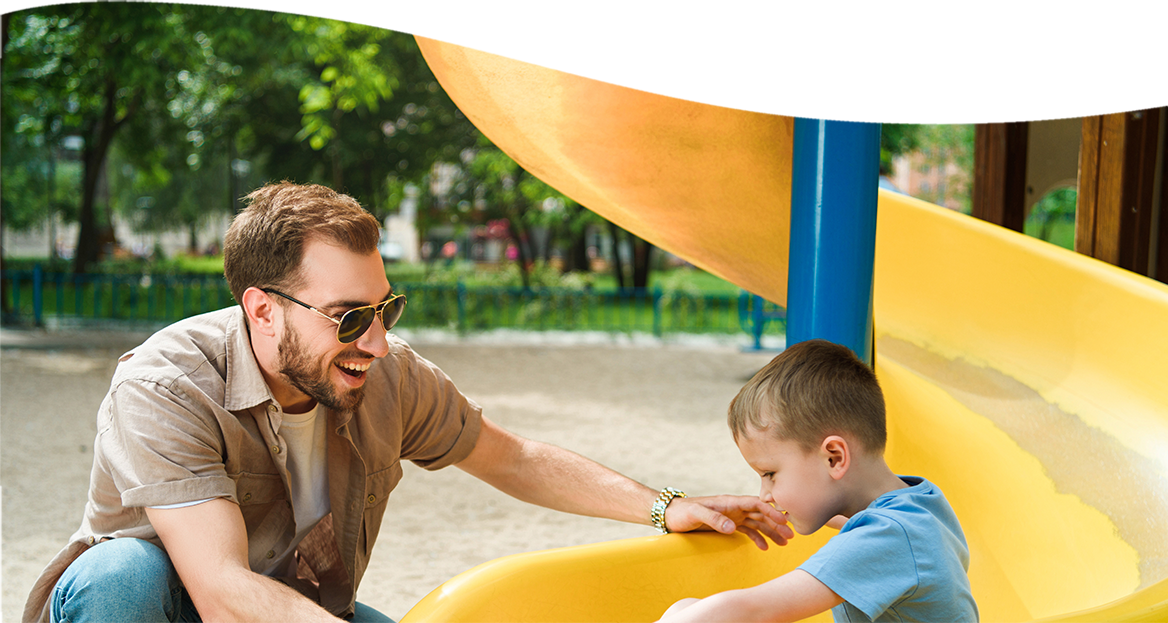 Child on slide